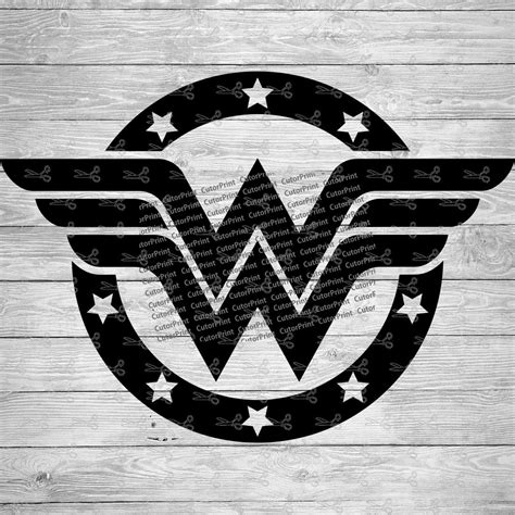 Wonder Woman Logo SVG,EPS & PNG Files - Digital Download files for Cricut, Silhouette Cameo, and ...