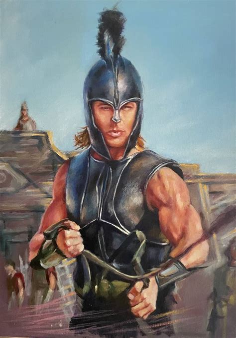 Achilles Painting by Gleb Karas | Saatchi Art