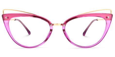 Vazquez - Cat Eye Purple Eyeglasses | Vooglam