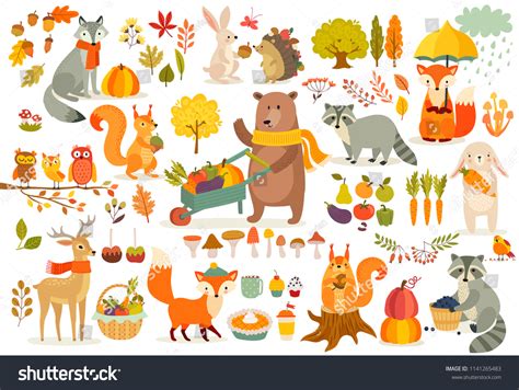 41,147 Fall animals vector Images, Stock Photos & Vectors | Shutterstock