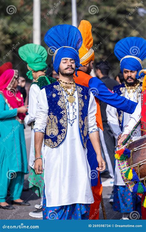 Punjabi Male Artist Performing Bhangra Dance Editorial Stock Image ...