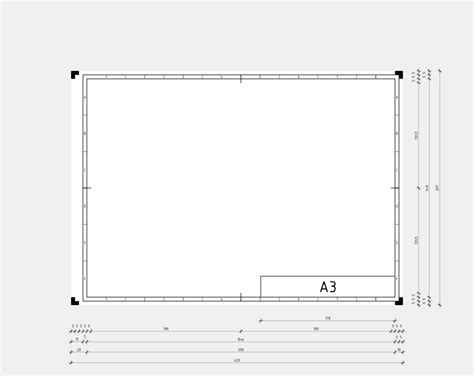 DIN A3 technical drawing format - Openclipart