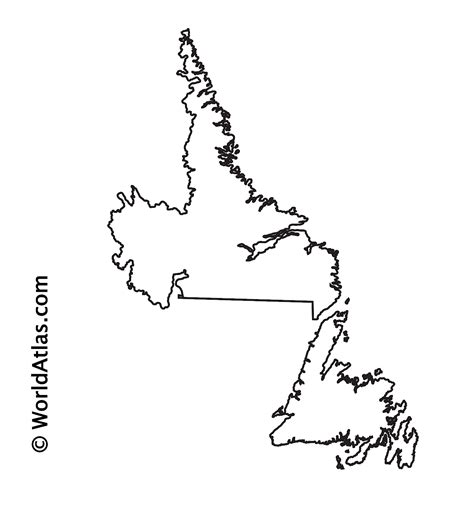 Newfoundland Map Outline