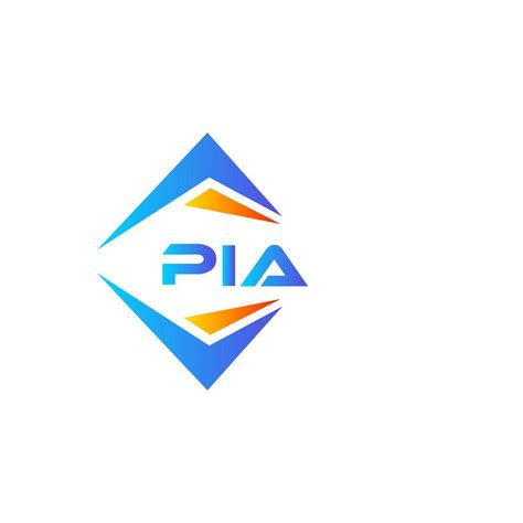 PIA abstract technology logo design on white background. PIA creative initials letter logo ...