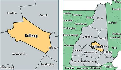 Belknap County, New Hampshire / Map of Belknap County, NH / Where is Belknap County?