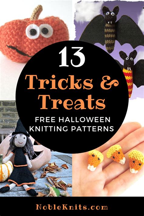 13 Halloween Treats Free Knitting Patterns — Blog.NobleKnits