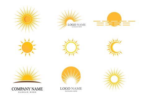 Sun Logo Vector and Symbol Graphic by Redgraphic · Creative Fabrica