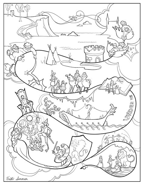 Coloring Page From The Silver Chair | The Lion's Call