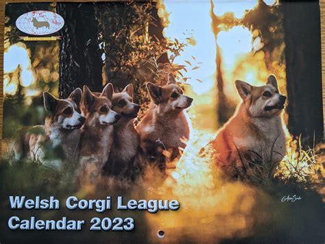 2023 Welsh Corgi League Calendar - Welsh Corgi League