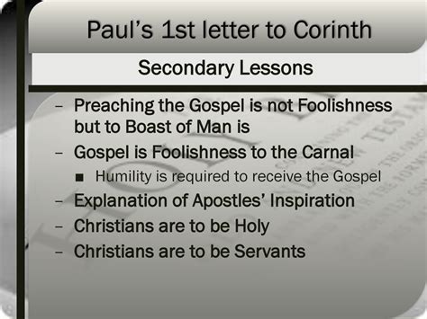 The Corinthian Church Mk 9: ppt download