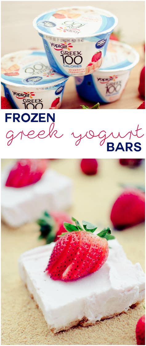 Frozen Greek Yogurt Bars - A Grande Life