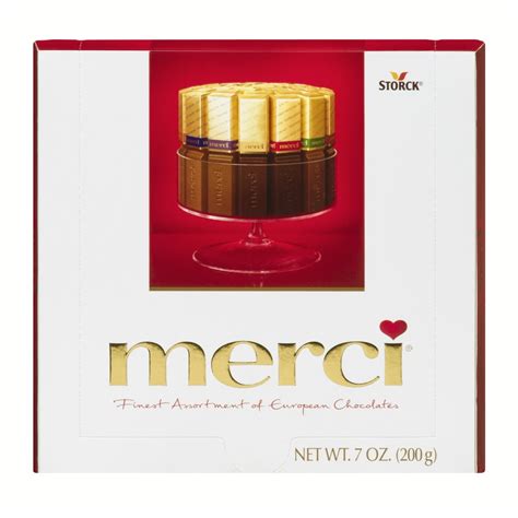 Merci Finest Assorted Chocolate Candy Gift Box, 7.04 Oz - Walmart.com - Walmart.com