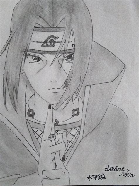 Pencil Sketch #Itachi : r/Anime_Art