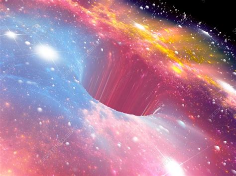 Black hole, illustration - Stock Image - F020/2825 - Science Photo Library