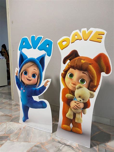 Dave and Ava standee, Hobbies & Toys, Toys & Games on Carousell