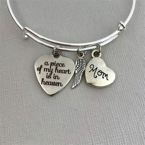 Remembrance Gift Loss of Mother Gift Memorial Jewelry A Piece of My ...