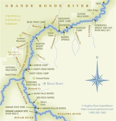 Grande Ronde River Map