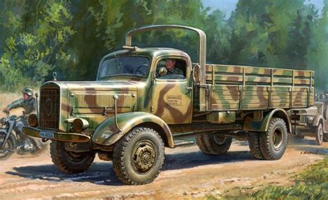 WWII German Heavy 4WD Cargo Truck I. 4500 A Schwerer LKW 4,5t . Zvezda . 3596 | Bw fahrzeuge ...