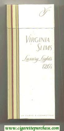 Virginia Slims Ultra Lights 100s Menthol cigarettes hard box