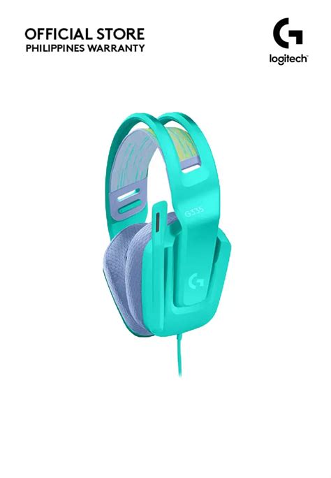 Buy Logitech G335 Mint Wired Gaming Headset With Flip To Mute ...