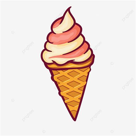 Ice Cream Cone Clipart PNG Images, Delicious Ice Cream Cone Cartoon ...