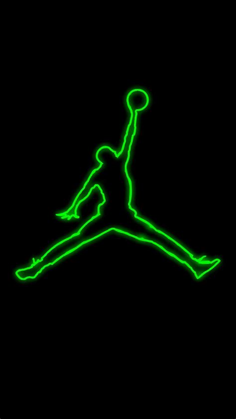 WALLPAPERS JORDAN NEON VERDE GREEN | Papel de parede com fundo preto, Papel de parede da nike ...