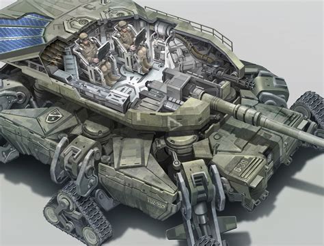 Jim Martin Concept Art: Tank91 Cutaway