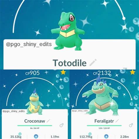 Shiny Totodile, Shiny Croconaw and Shiny Feraligatr can now be found ...