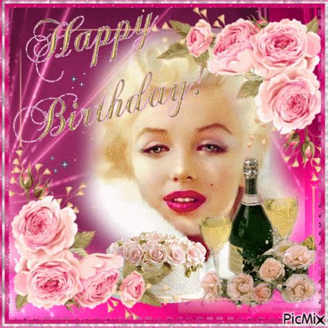 Happy Birthday Marilyn Monroe - Free animated GIF - PicMix