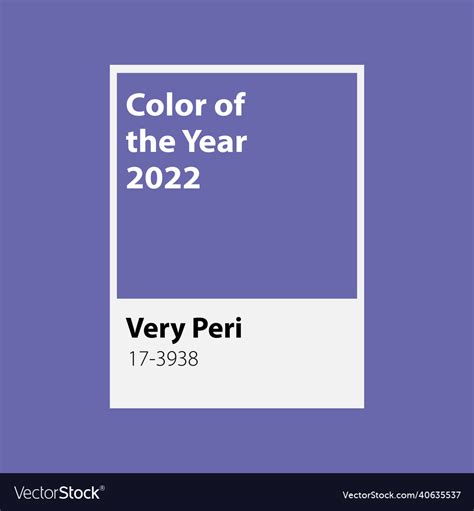 Pantone color of the year 2022 very peri color Vector Image