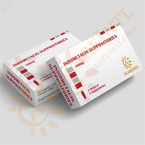 Medicine Export Agents Indometacin Suppositories 25mg; 50mg; 100mg ...