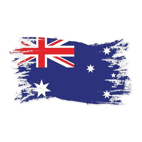 Australia Flag With Watercolor Brush style design vector 3049836 Vector ...