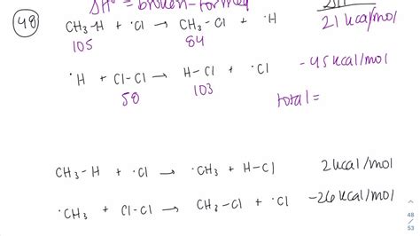 SOLVED:A possible alternative mechanism to that shown in Problem 47 for the monochlorination of ...