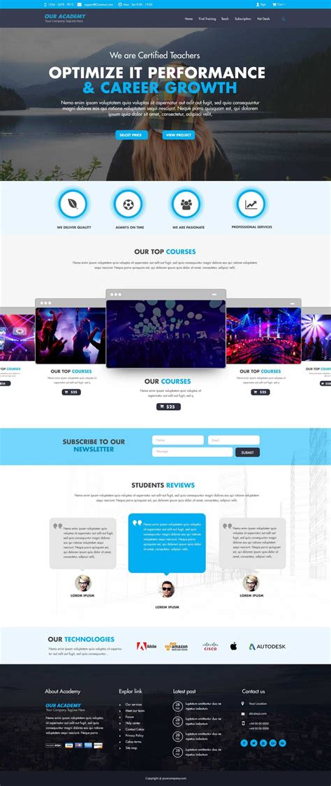 Sample Website Templates