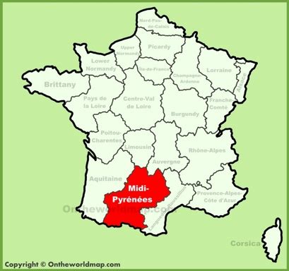 Midi-Pyrénées Maps | France | Maps of Midi-Pyrénées