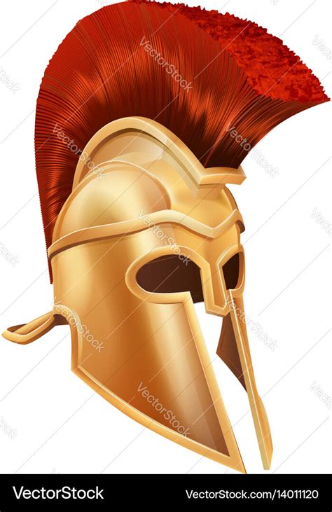 Trojan helmet Royalty Free Vector Image - VectorStock