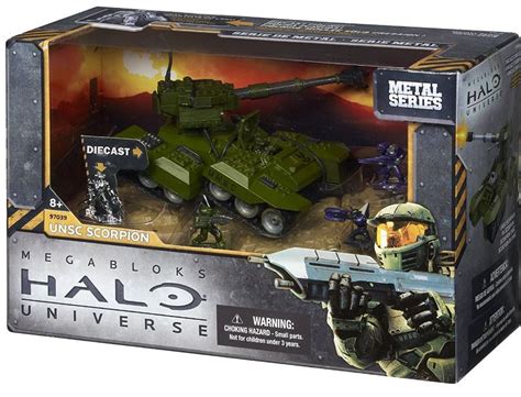 Mega Bloks Halo Metal Series UNSC Scorpion Set 97039 - ToyWiz