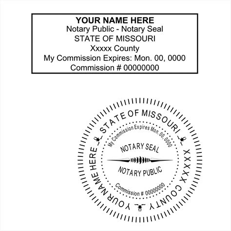 Missouri Notary - PE Stamps