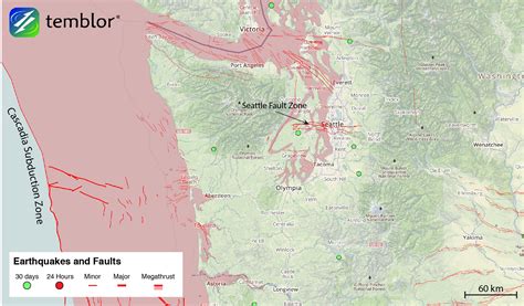 Washington State Earthquake Map: A Complete Guide - Map Of The Usa