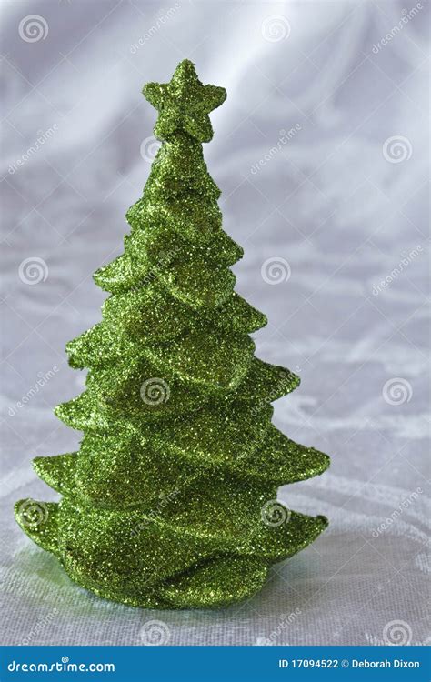 Green Glitter Christmas Tree Stock Photo - Image: 17094522