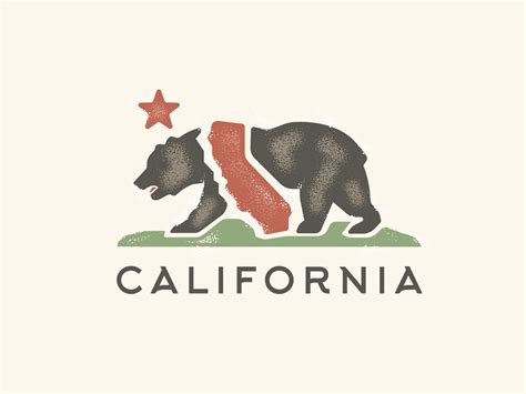 California Bear Flag by Gregory Grigoriou | Dribbble | Dribbble