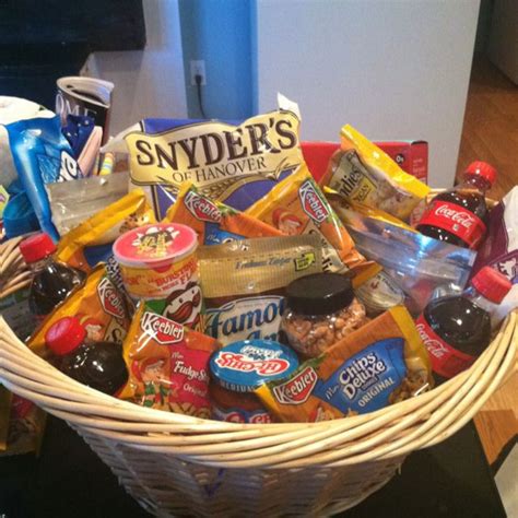 Gift basket of goodies | Gift baskets, Goodies, Gifts