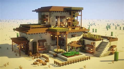 Minecraft: How to Build a Large Desert House Tutorial (EPIC ...