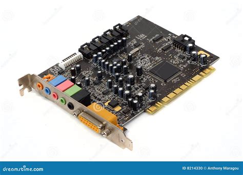 PC sound card stock photo. Image of connector, game, background - 8214330