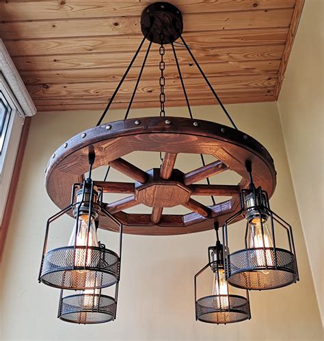 Wagon Wheel Chandelier Black : 42 inch Lantern Western Wagon Wheel ...