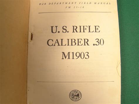 735 - ORIGINAL US WW2 SPRINGFIELD 03 RIFLE MANUAL - Antiquefirearms