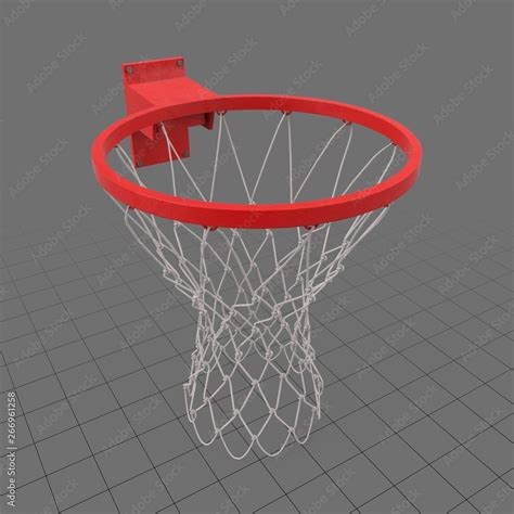 Basketball hoop with net Stock 3D asset | Adobe Stock