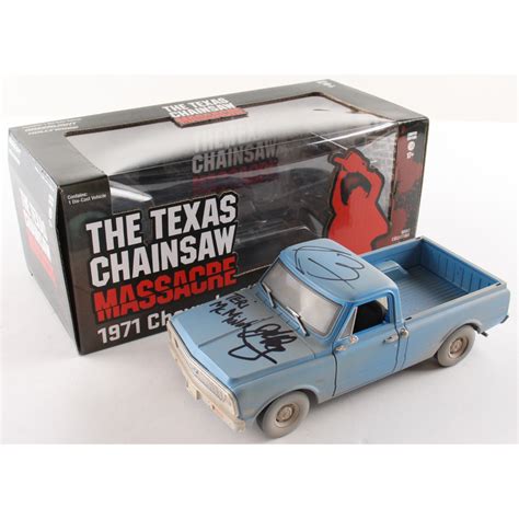 Teri McMinn, John Douglass & Ed Guinn Signed "The Texas Chainsaw Massacre" 1971 Chevrolet C10 1: ...