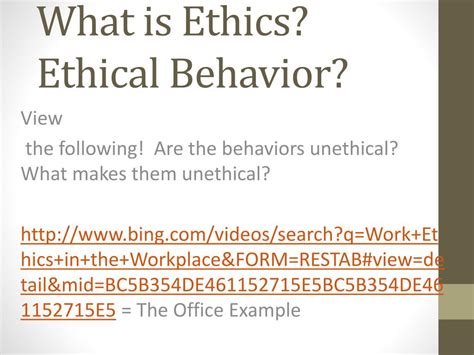 PPT - What is Ethics? Ethical Behavior? PowerPoint Presentation, free ...