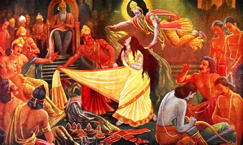 draupadi vastraharan Krishna Songs, Krishna Art, Amazing Facts For Students, Vedic Art, Lord ...